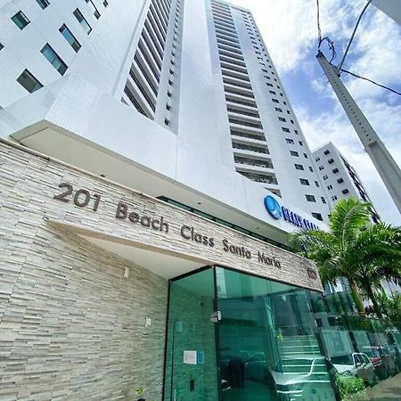 Sm 504 - Excelente Flat Funcional Padrao Beach Class Recife Bagian luar foto